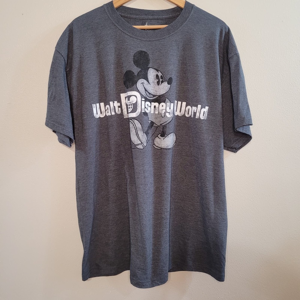 Disney Gray Walt Disney World Mickey Graphic Tee